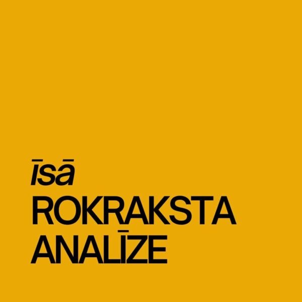 Īsā rokraksta analīze